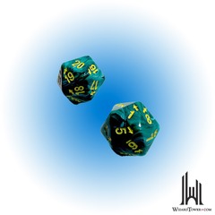 VORTEX COUNT UP & DOWN D20 MALACHITE/YELLOW